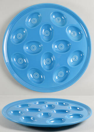 Fiesta Peacock (Intro 2005) Deviled Egg Plate