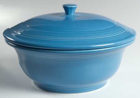 Fiesta Peacock (Intro 2005) 2 Qt Round Covered Casserole (MB 9 Base)