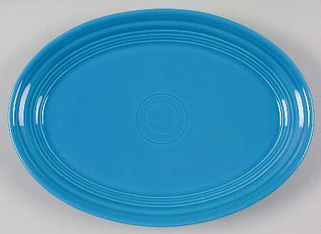 Fiesta Peacock (Intro 2005) 9" Oval Serving Platter