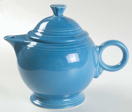 Fiesta Peacock (Intro 2005) Teapot & Lid