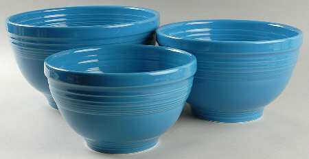 Fiesta Peacock (Intro 2005) (3 Piece) Baking Bowl Set (11", 9", 8")