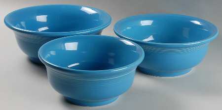 Fiesta Peacock (Intro 2005) (3 Piece) Mixing Bowl Set