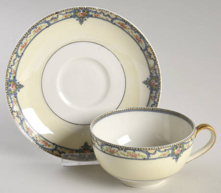 Schleiger 170-4 Flat Cup & Saucer Set by Haviland