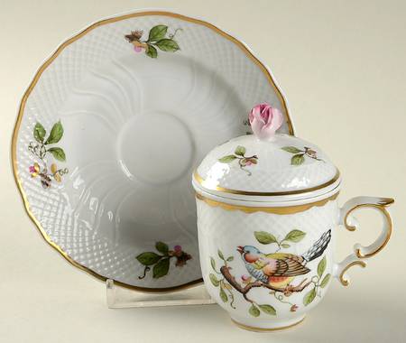 744 3-Piece Pot de Creme with Underplate
