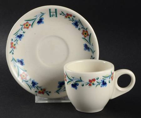 Homestead Hotel Flat Demitasse Cup & Saucer Set