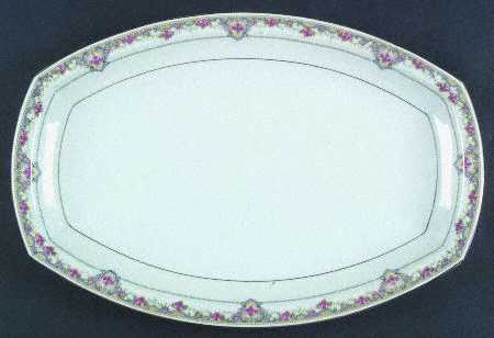 70366 White 16" Rectangular Serving Platter