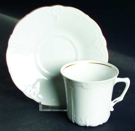 Baroness (Duchess) Gold Flat Cup & Saucer Set