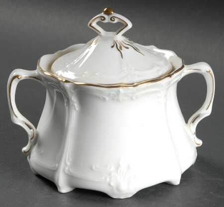 Baroness (Duchess) Gold Sugar Bowl & Lid