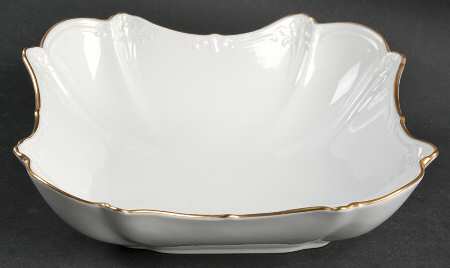 Baroness (Duchess) Gold 8" Square Vegetable Bowl