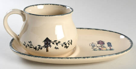 Birdhouse Soup & Sandwich Set (Tray & Mug)