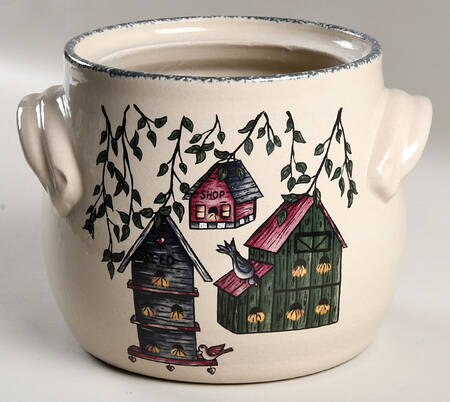 Birdhouse Bean Pot No Lid