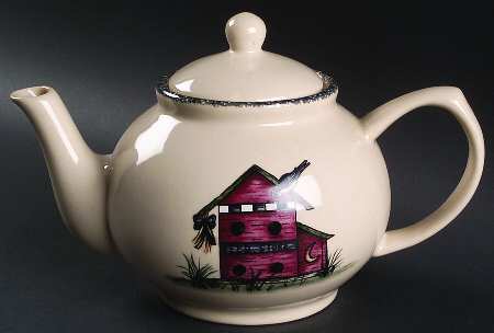 Birdhouse Teapot & Lid