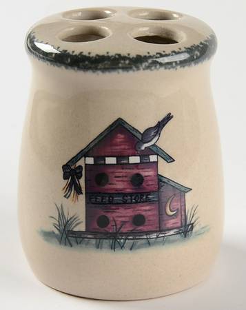Birdhouse Toothbrush Holder