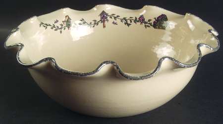 Birdhouse 12" Large Salad Serving Bowl