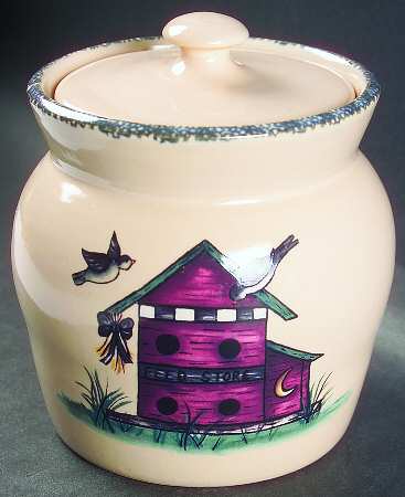 Birdhouse Small Canister & Lid