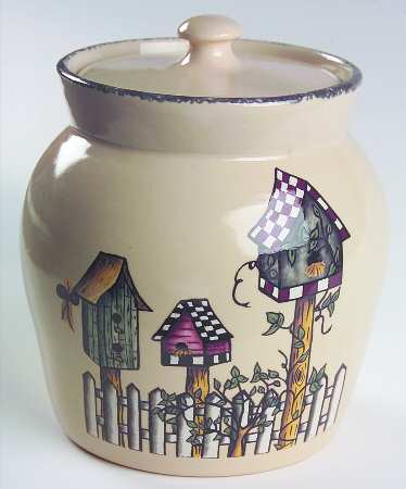 Birdhouse Medium Canister & Lid
