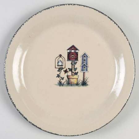 Birdhouse Salad Plate