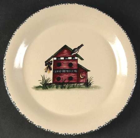 Birdhouse Salad Plate