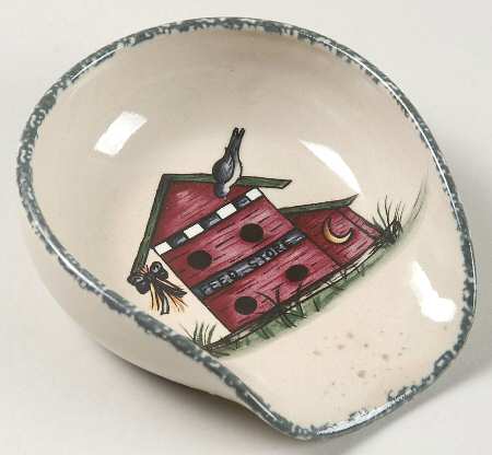Birdhouse Spoon Rest/Holder (Holds 1 Spoon)