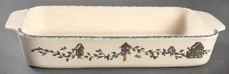 Birdhouse 11" Rectangular Baker