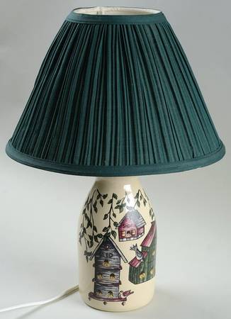 Birdhouse Electric Lamp & Shade