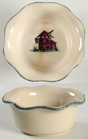 Birdhouse Fruit/Dessert (Sauce) Bowl