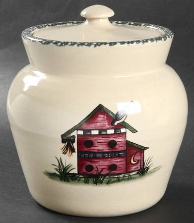 Birdhouse Small Canister & Lid