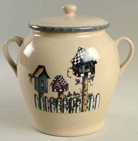 Birdhouse Small Canister & Lid
