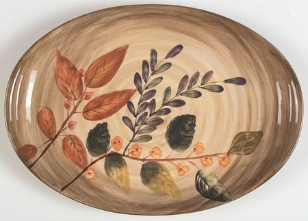 Shadowwood 13" Oval Serving Platter
