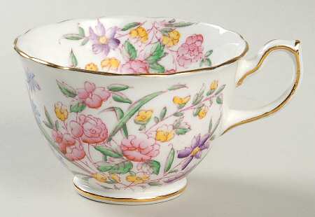 Bridal Rose (Gold Trim) Footed Cup