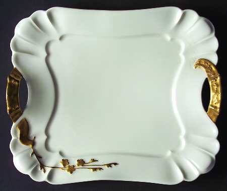 Schleiger 10-1 Square Handled Cake Plate