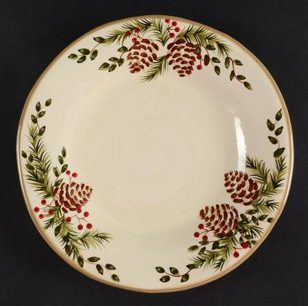Pine & Berries Dinner Plate
