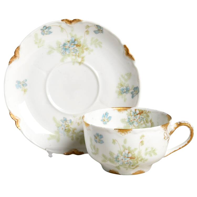 Schleiger 52-8 Flat Cup & Saucer Set