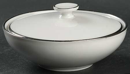 Platinum Band Sugar Bowl & Lid