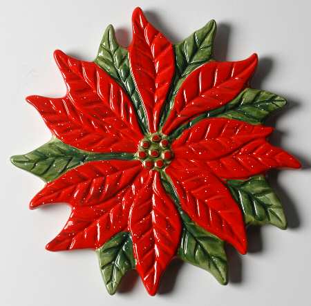 Holiday Poinsettia Trivet