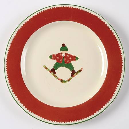 Winter Scenic Salad Plate
