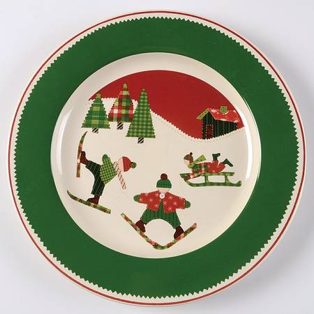 Winter Scenic Dinner Plate