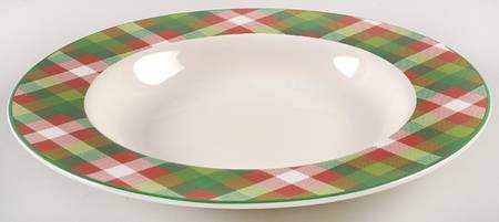Winter Scenic Large Rim Soup Bowl