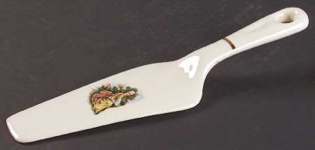 Early American (No Filigree) Solid Ceramic Pie/Cake Server
