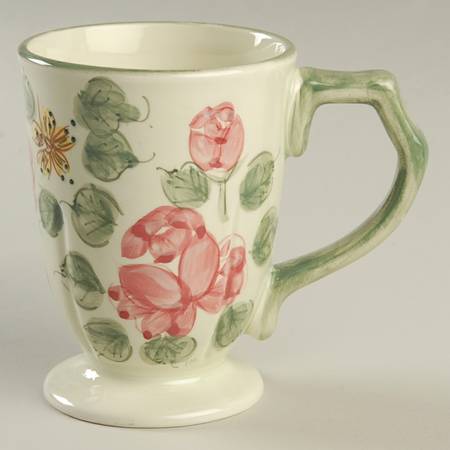 Cream Rose Mug