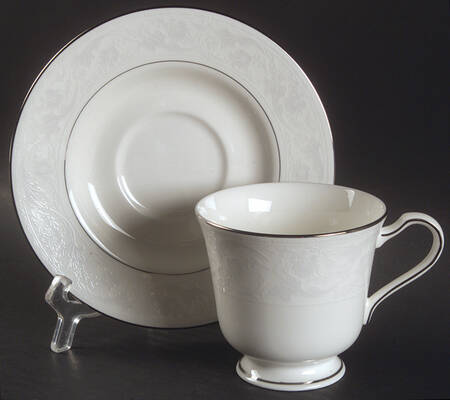 Chantilly Lace Footed Cup & Saucer Set
