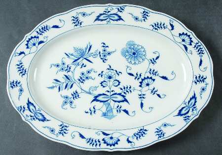 Blue Danube 14" Oval Serving Platter
