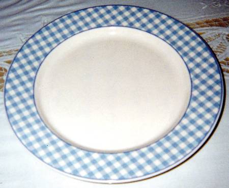 SUMMER GINGHAM 12" Chop Plate (Round Platter)