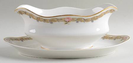 Schleiger 1063-1 Gravy Boat with Attached Underplate