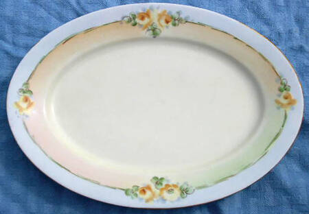 HUT1589 16" Oval Serving Platter
