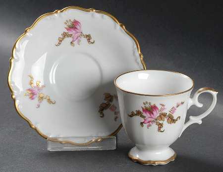 HAK7 Footed Demitasse Cup & Saucer Set