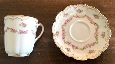 H3350 Flat Demitasse Cup & Saucer Set