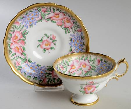 4441 Footed Cup & Saucer Set