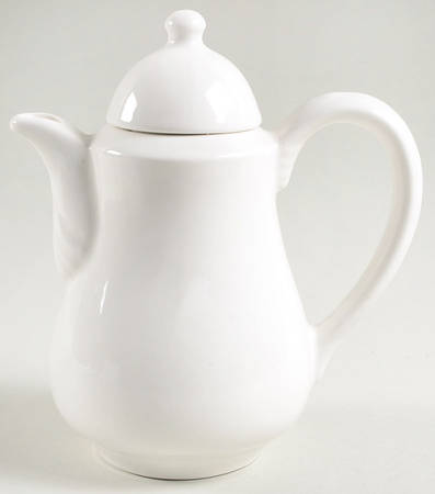 Pristine (Ameriwhite) Mini Coffee Pot & Lid