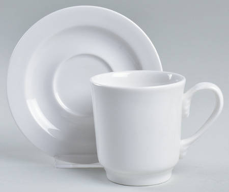 Pristine (Ameriwhite) Flat Cup & Saucer Set